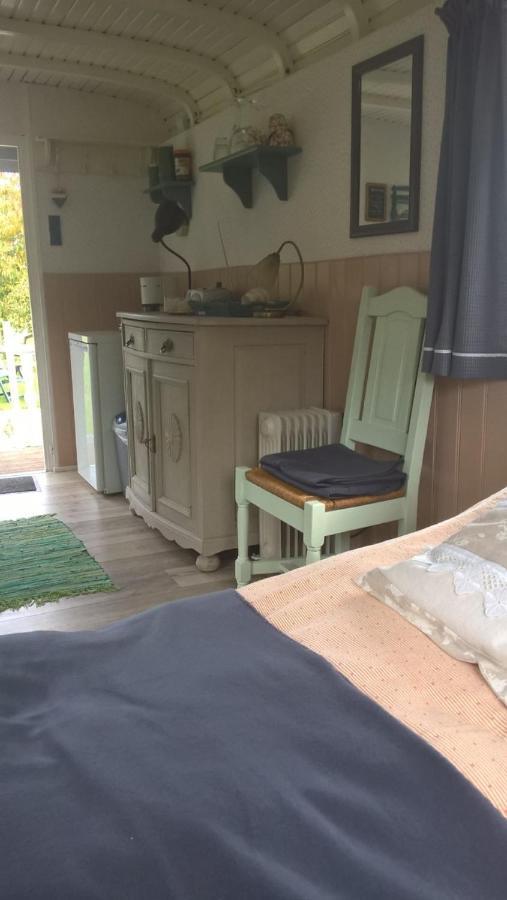 Pipowagen Elsebein Groningen Westerwolde Unieke Ligging Met Eigen Tuin En Vrij Uitzicht Over Veld Naar Natuurgebied Onstwedde Exterior foto